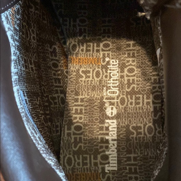 Timberland Brown Leather rebotl ortholite boots - Picture 3 of 9